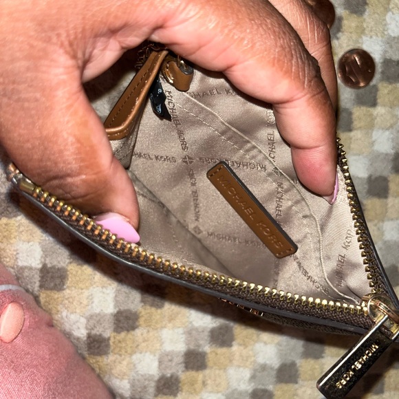 Small Michael Kors coin pouch with ID holder - Picture 4 of 4